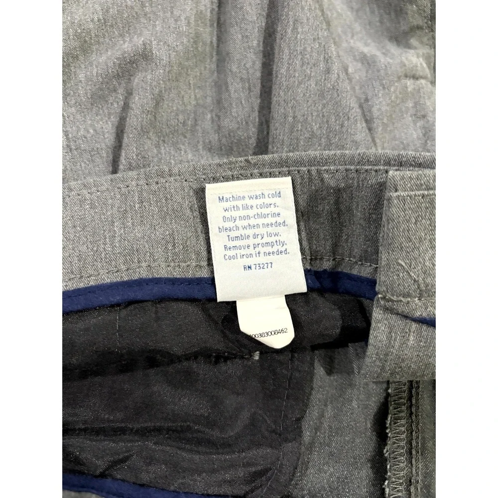 Croft‎ & Barrow Chino Pants Mens 36x30 Gray Cotton Stretch Easy Care Classic Fit
